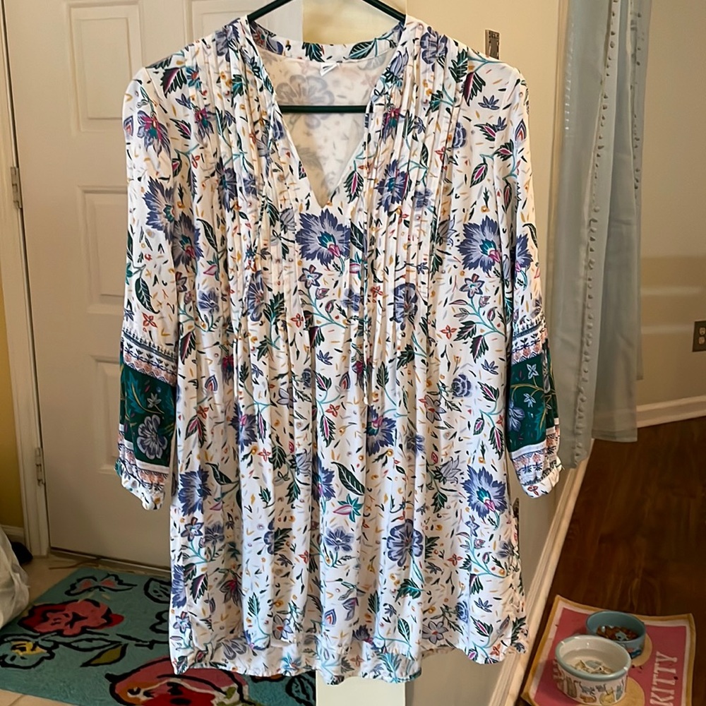 Flowy boho tunic mini dress. Brand new, never worn. NWOT